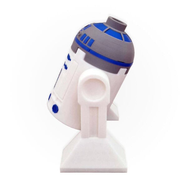 R2-D2-inspired maxifig, side view, by Mr3Dprintz, available at Infinite Brick