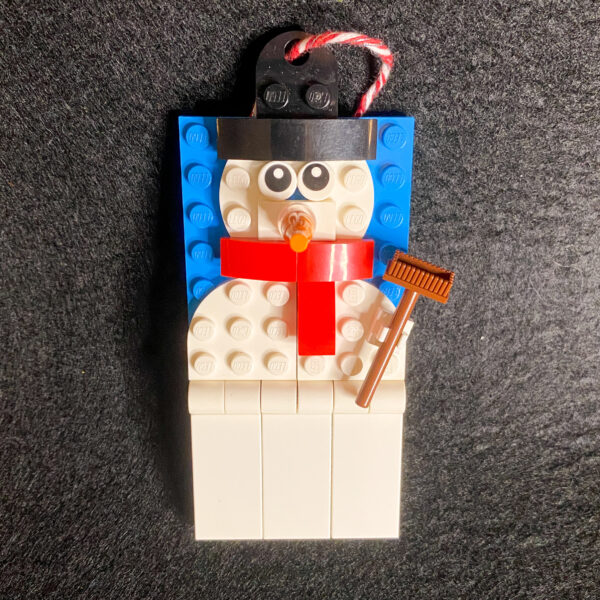 Snowman Gift Tag/Ornament on Blue