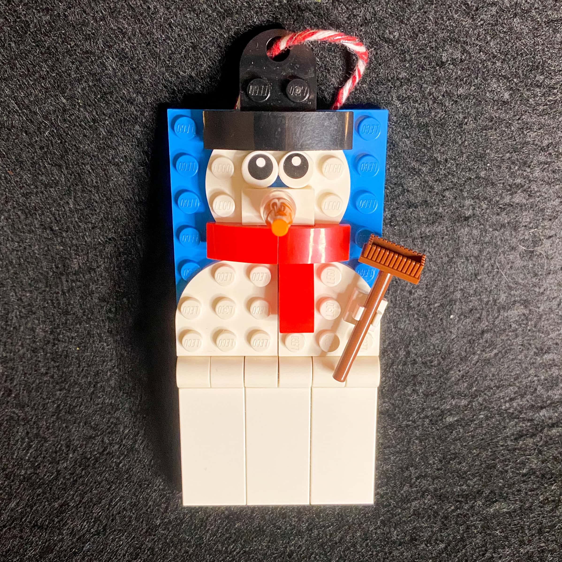 Snowman Gift Tag/Ornament on Blue