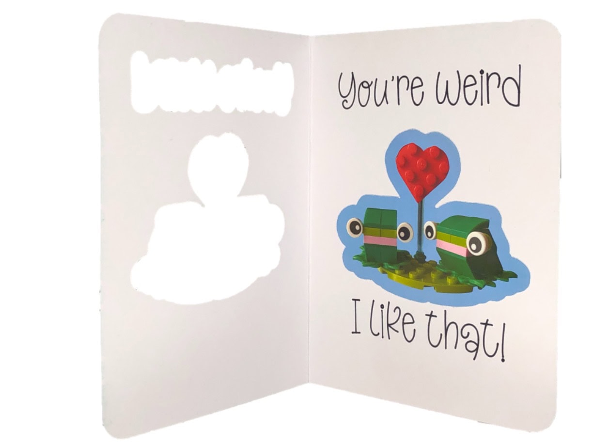 Frogs card ~ 'You're weird. I like that!' - Image 3