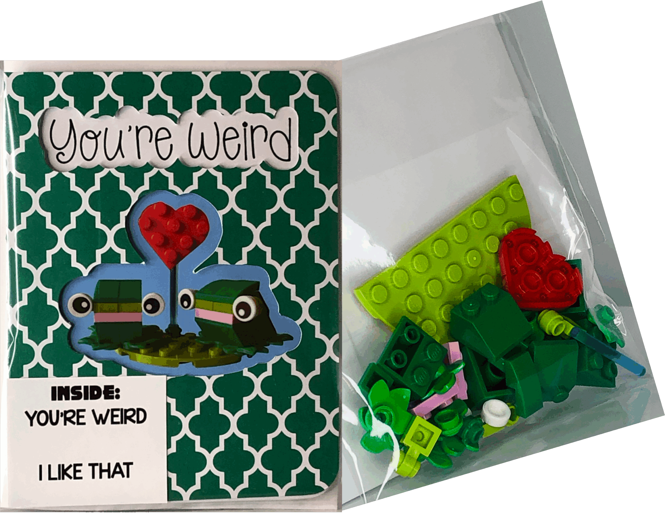 Frogs card ~ 'You're weird. I like that!' - Image 2