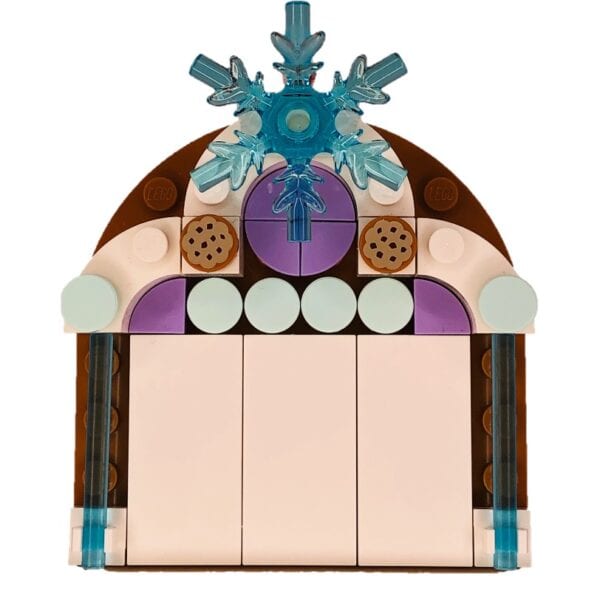 Brick and Books-gingerbread tag blue