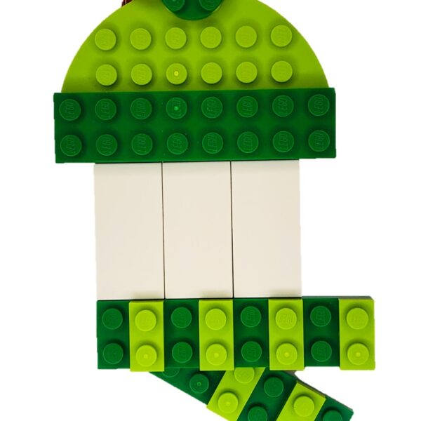 Brick and Books-hat and scarf tag