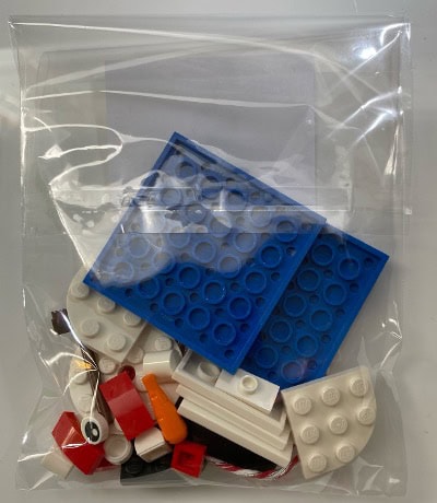 Snowman Gift Tag/Ornament on Blue - Image 4