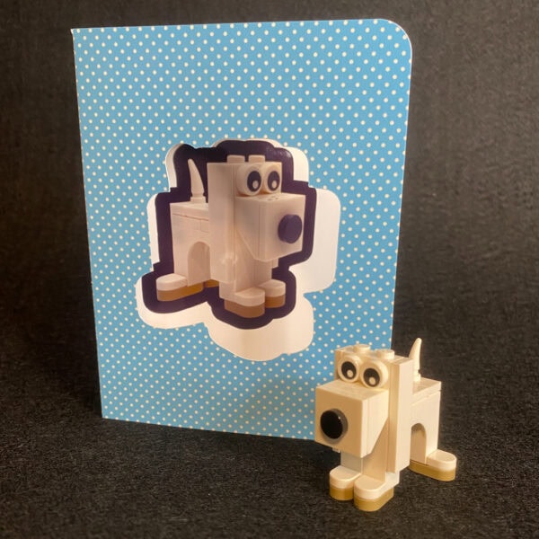 Brick and Books-dog card