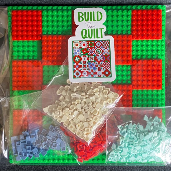 Brick and Books-holiday quilt pieces-1 2