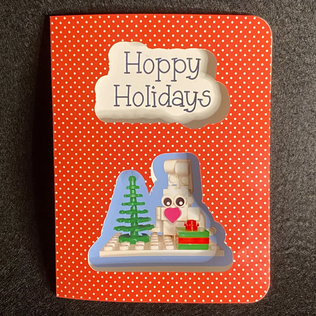 Bunny Card ~ 'Hoppy Holidays'