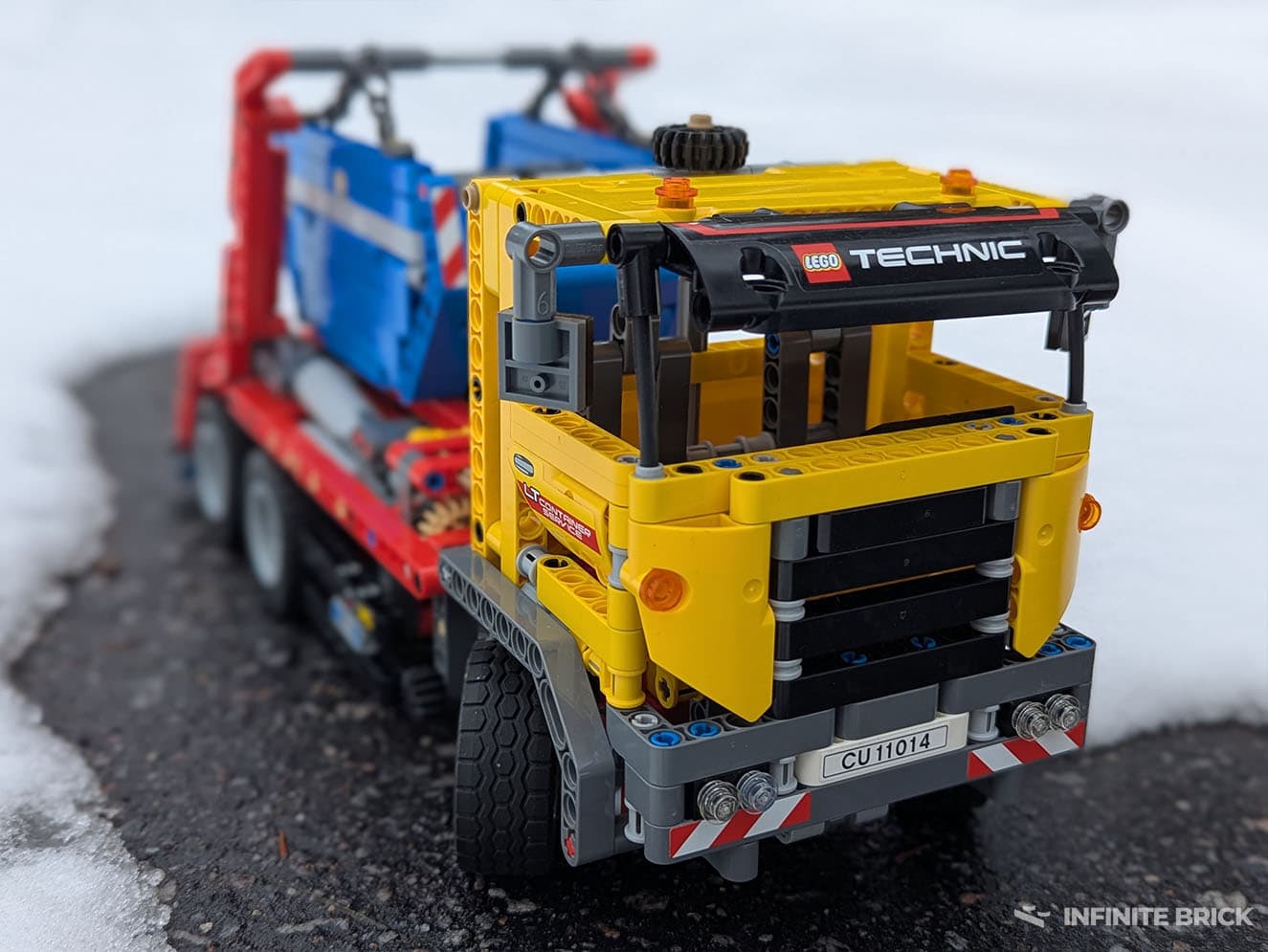 LEGO Technic truck in snow representing real-world engineering challenges